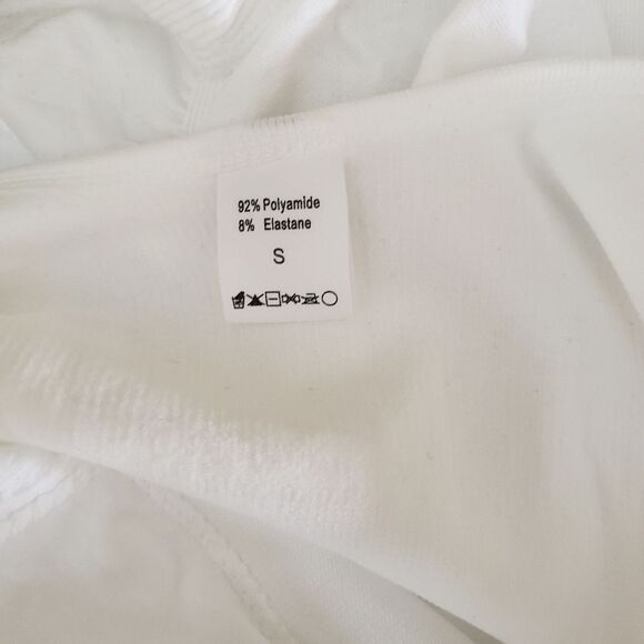 HeyShape Shapewear Square Neck Short Slimming Jumpsuit White Women's Size Small - Picture 13 of 14